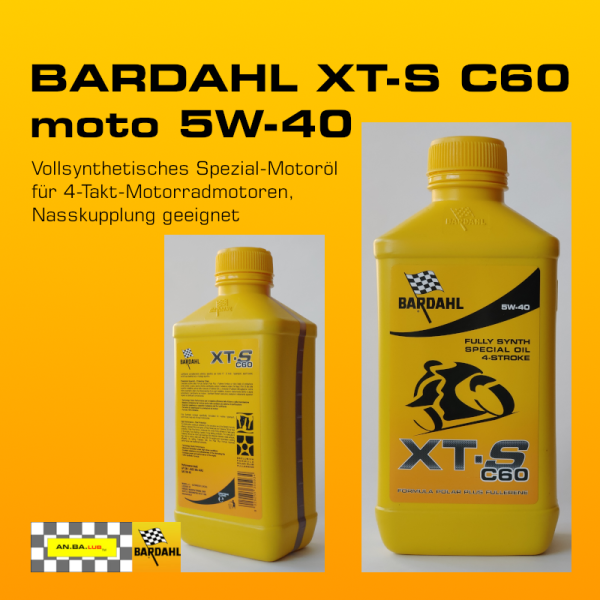 BARDAHL XT-S C60 moto 5W-40 - 1 Liter