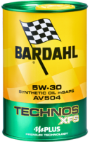 BARDAHL TECHNOS  XFS Motor Oil 5W-30 AV 504 mSAPS (VW 504.00 - 507.00) - 1 Liter Dose