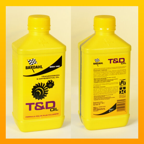 BARDAHL T&D C60 GEAR OIL 85W-140 Getriebeöl - 1 Liter-Flasche